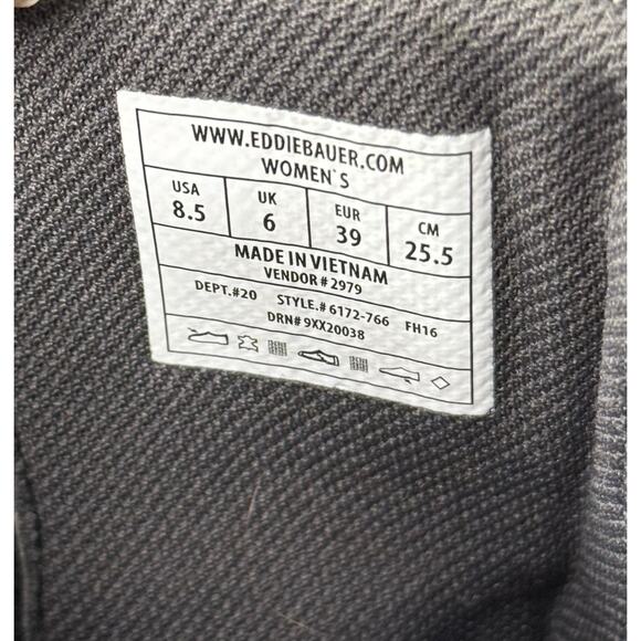 Eddie Bauer Black Leather & Wool Trace Ankle Boots Size 8 1/2 - Picture 5 of 8